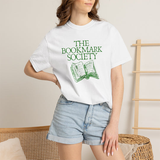 Book Lover T-Shirt — “The Bookmark Society”