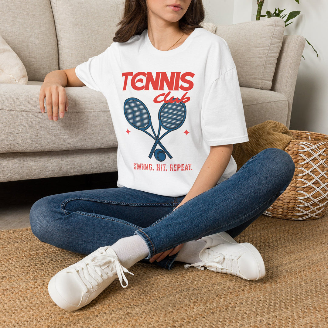 Tennis Club Graphic Tee (Swing. Hit. Repeat.)