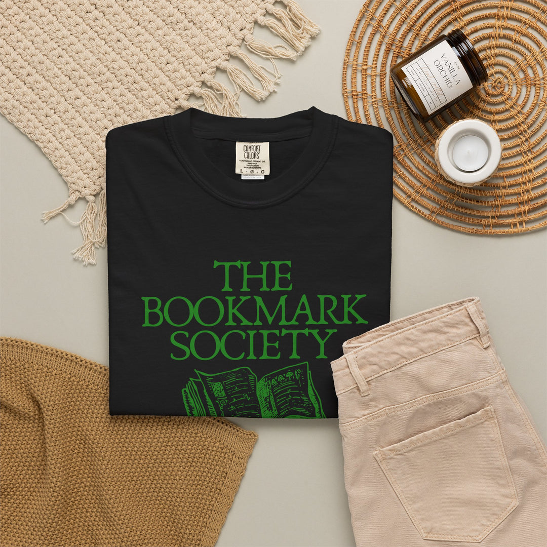 Book Lover T-Shirt — “The Bookmark Society”