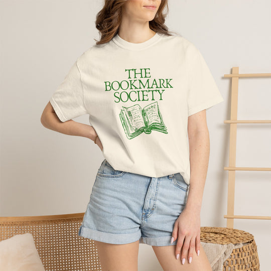 Book Lover T-Shirt — “The Bookmark Society”