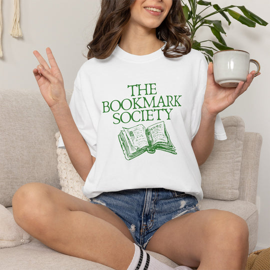 Book Lover T-Shirt — “The Bookmark Society”