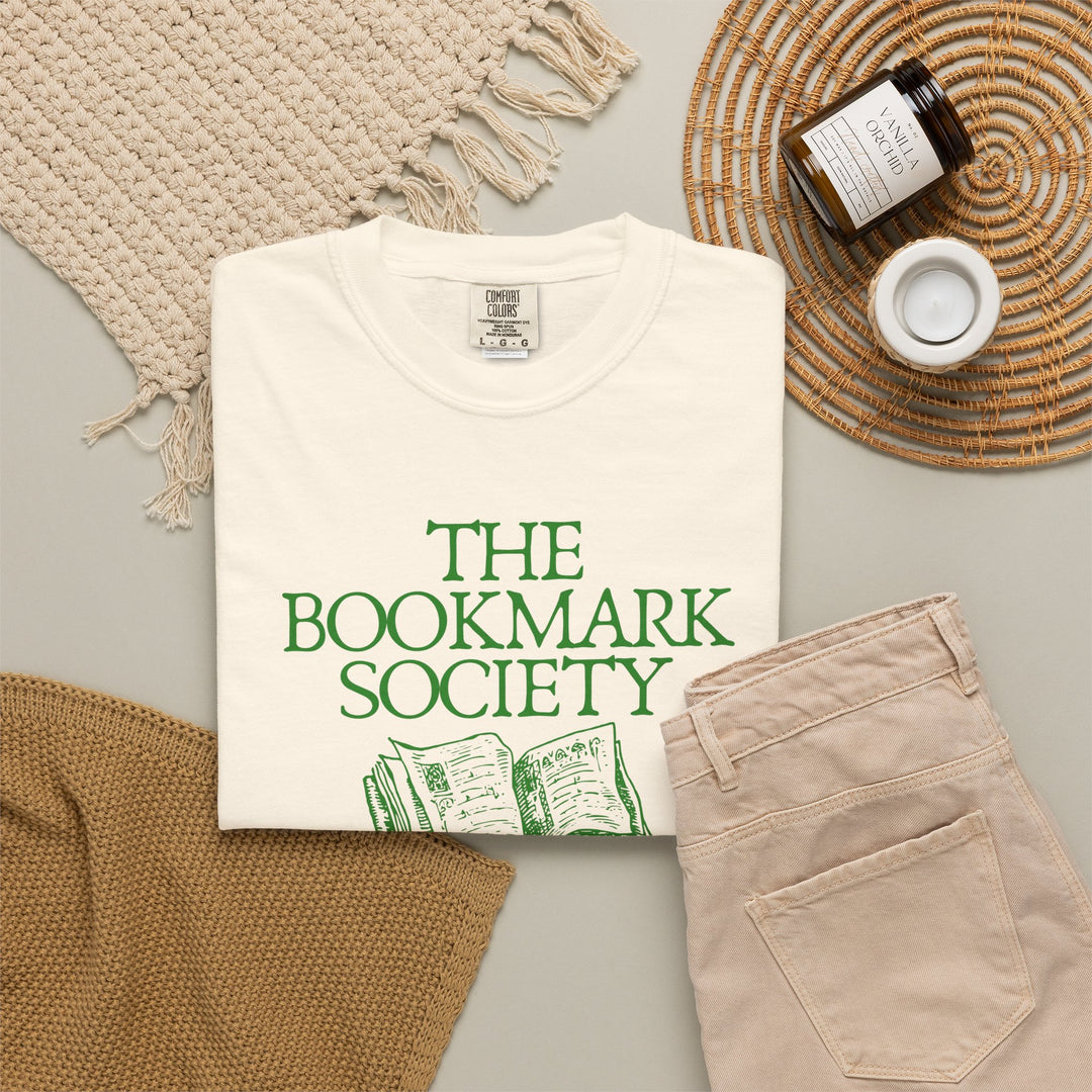 Book Lover T-Shirt — “The Bookmark Society”
