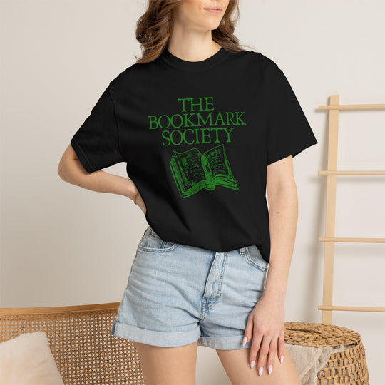 Book Lover T-Shirt — “The Bookmark Society”