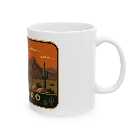 Saguaro National Park Sunset Ceramic Mug – Desert Landscape Coffee Cup (11oz, 15oz)