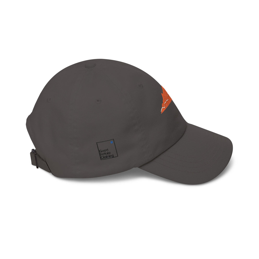 Orange Mountain Dad Cap — Minimal Embroidered Outdoor Hat