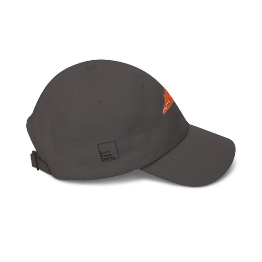 Orange Mountain Dad Cap — Minimal Embroidered Outdoor Hat