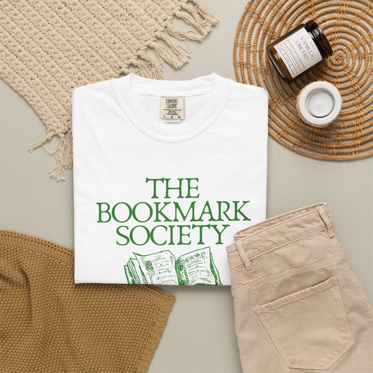 Book Lover T-Shirt — “The Bookmark Society”
