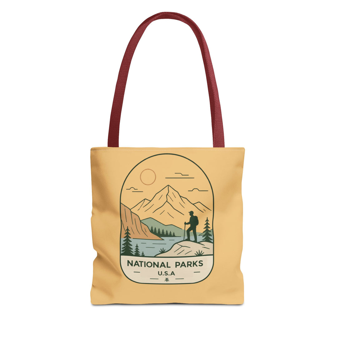 National Parks Hiking Tote Bag — USA Outdoor Adventure Canvas Tote