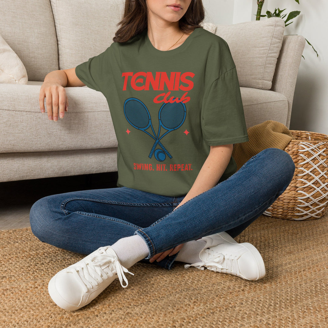 Tennis Club Graphic Tee (Swing. Hit. Repeat.)
