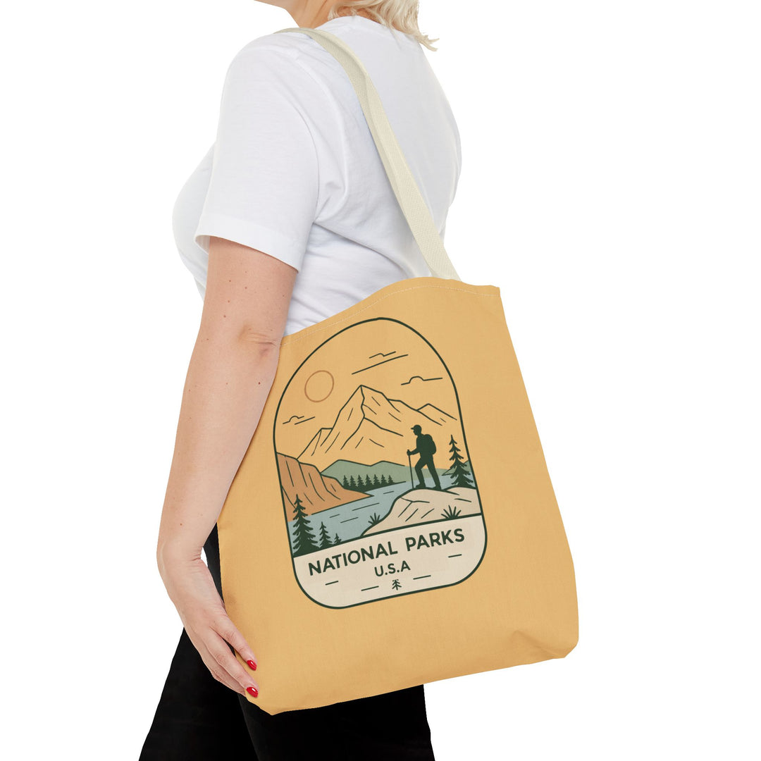 National Parks Hiking Tote Bag — USA Outdoor Adventure Canvas Tote