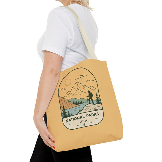 National Parks Hiking Tote Bag — USA Outdoor Adventure Canvas Tote