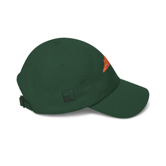 Orange Mountain Dad Cap — Minimal Embroidered Outdoor Hat