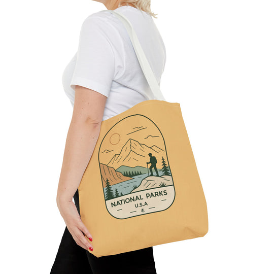National Parks Hiking Tote Bag — USA Outdoor Adventure Canvas Tote