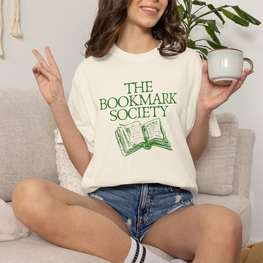 Book Lover T-Shirt — “The Bookmark Society”
