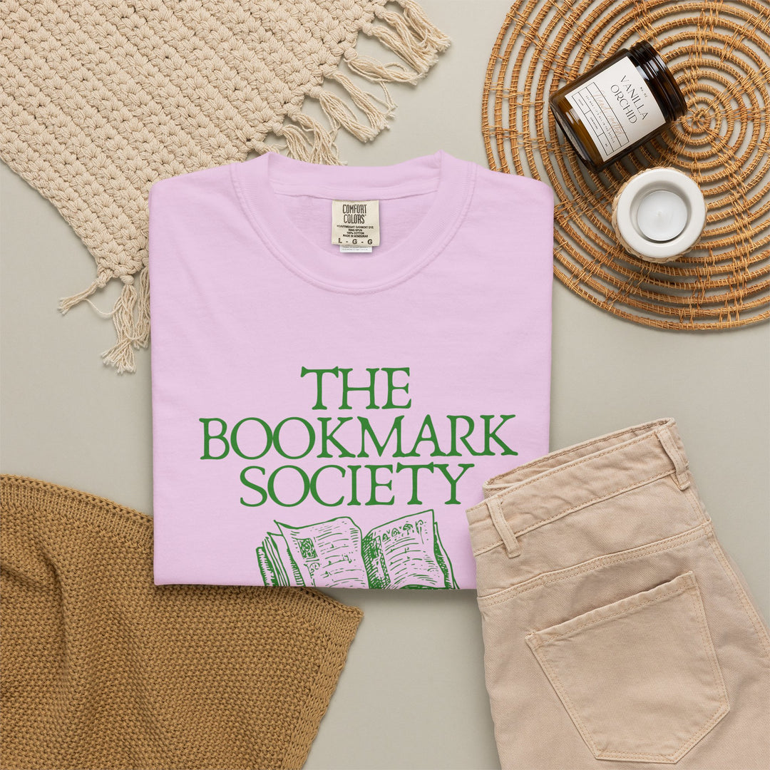 Book Lover T-Shirt — “The Bookmark Society”
