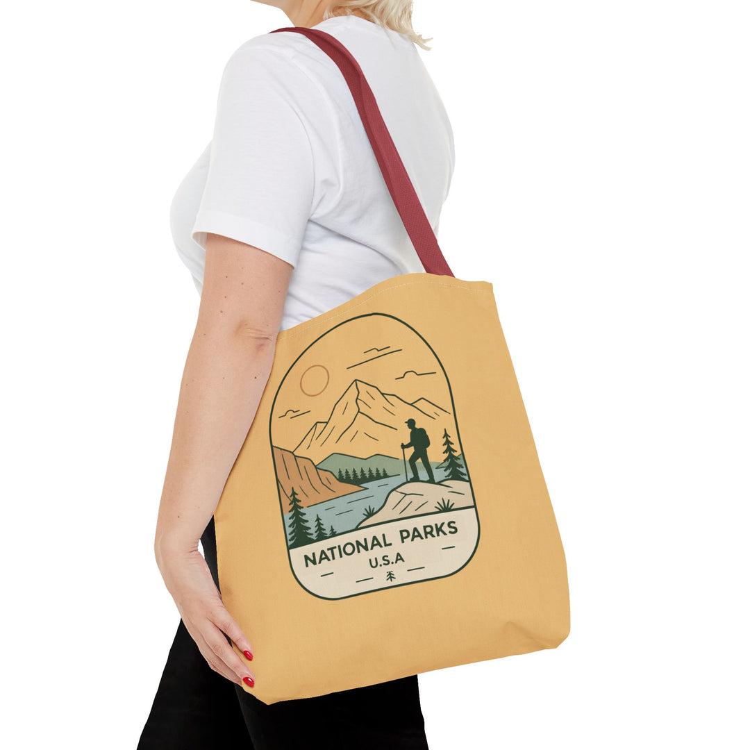 National Parks Hiking Tote Bag — USA Outdoor Adventure Canvas Tote