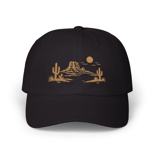 Dad Cap — Golden Desert Landscape
