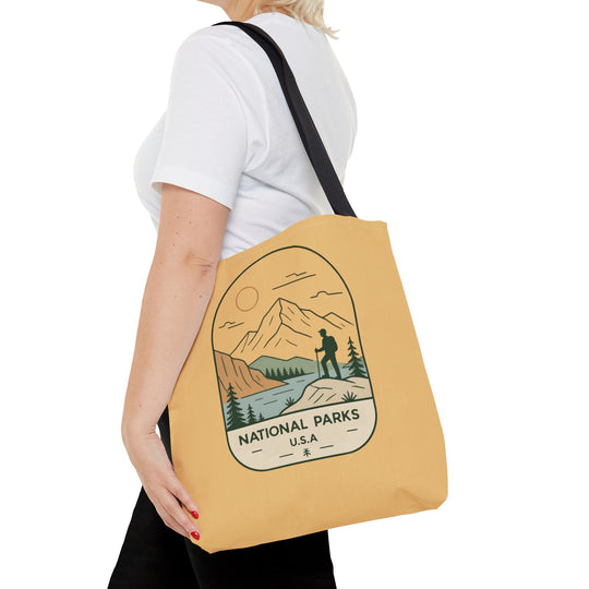 National Parks Hiking Tote Bag — USA Outdoor Adventure Canvas Tote